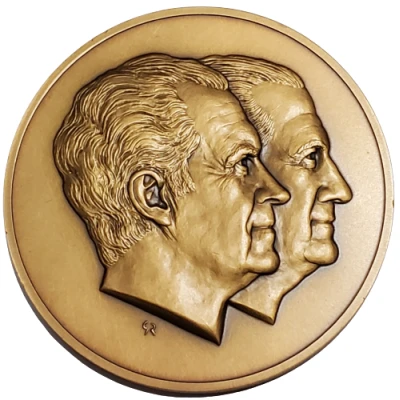 Richard Nixon and Spiro Agnew Inaugural Medal front
