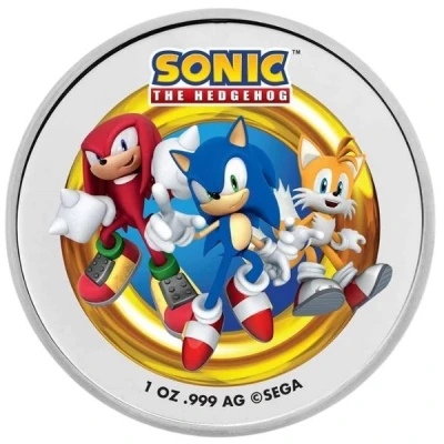 Round - 1 oz Silver (Sonic Coloured) ND back