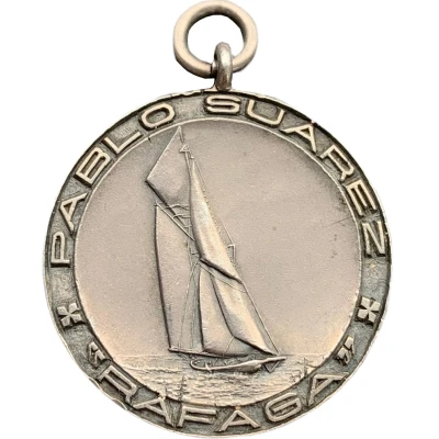 Sailing Regatta prize medal - Yacht Club Argentino ND front