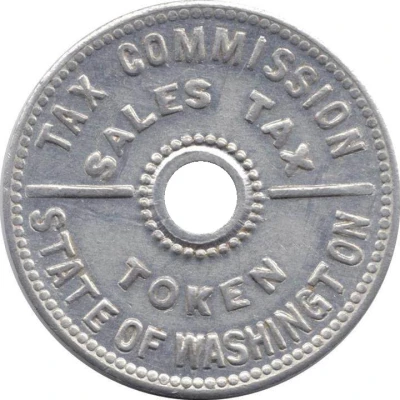 Sales Tax Token Washington ND front