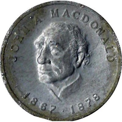 Shell Oil Token - Prime Ministers of Canada 1867-1878 - John A. MacDonald ND front