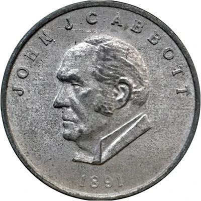 Shell Oil Token - Prime Ministers of Canada 1891- John J. C. Abbott ND front