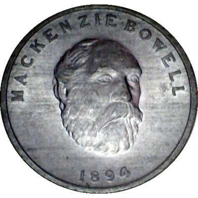 Shell Oil Token - Prime Ministers of Canada 1894 - Mackenzie Bowell ND front