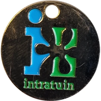 Shopping Cart Token - Intratuin (Blue-Green) ND front