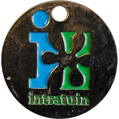 Shopping Cart Token - Intratuin (Blue-Green) ND back