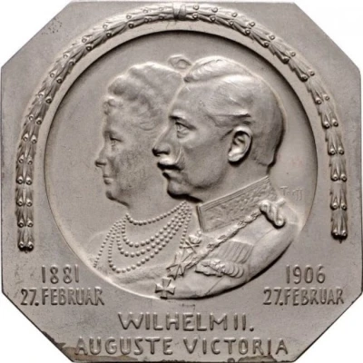 Silver Wedding of Wilhelm II and Auguste Victoria front