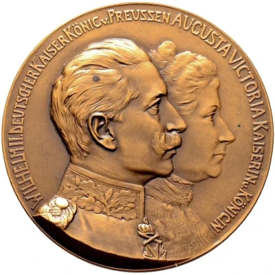 Silver wedding of Wilhelm II and Auguste Victoria front