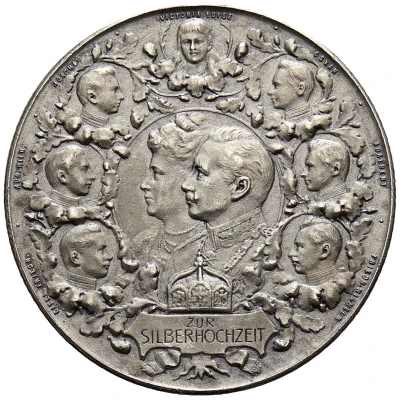 Silver wedding of Wilhelm II and Auguste Victoria front