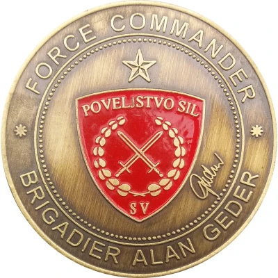 Slovenska vojska (Force Commander Brigadier Alan Geder) ND front