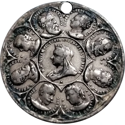 Small Commemorative Medal - Queen Victoria's Family ND front