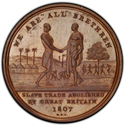 Specimen Restrike Medal - Slave Trade Abolition front