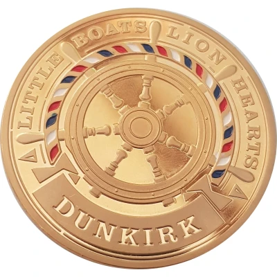 Spirit of Dunkirk - Little Boats, Lion Hearts (Gold Plated) (D Design) ND back