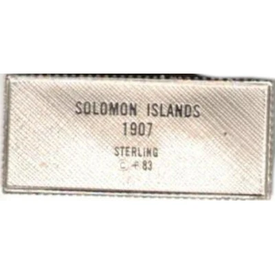 Stamp 2d Solomon Islands back