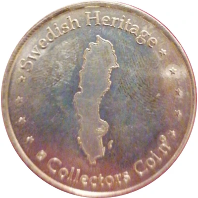 Swedish Heritage Collectors Coin - Naturhistoriska Riksmuseet ND back