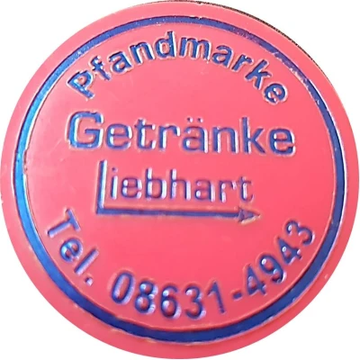 TOKEN - Pfandmarke - Getränke Liebhart ND front