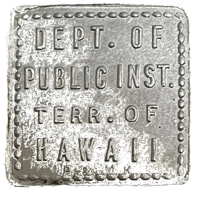 Territory of Hawaii Cafeteria Bonus Token ND front