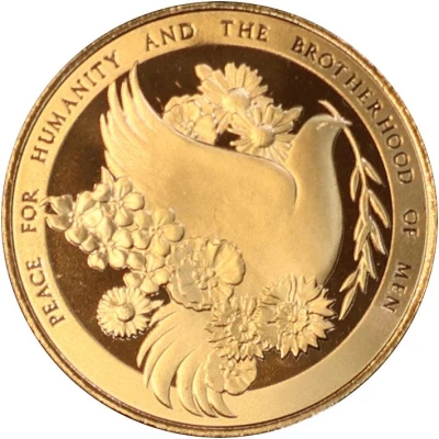 The Humanium Peace Gold Layered Medal front