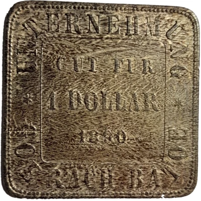 Token - 1 Dollar Goerach Batoe Estate front