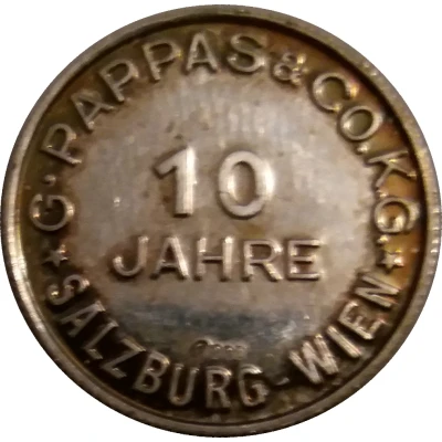 Token - 10 Jahre Pappas and Co. K.G. front