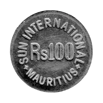 Token - 100 Rupees - Sun International Hotel ND front