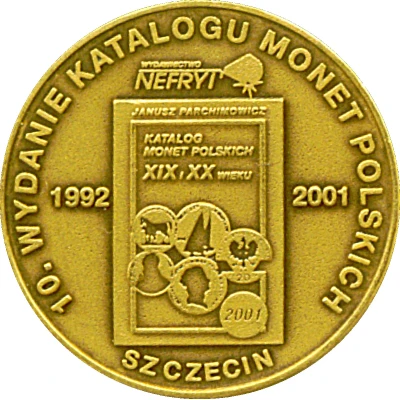 Token - 10th Anniversary Polish coins catalog 5 Zlotys back