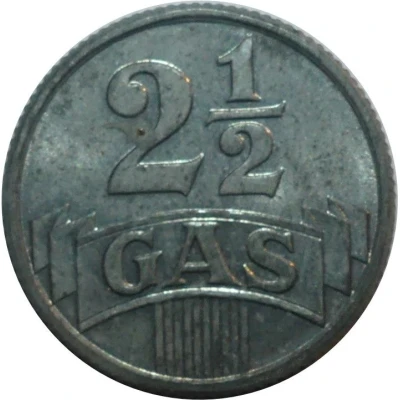 Token - 2½ Cents - Gaspenning Bedum ND back