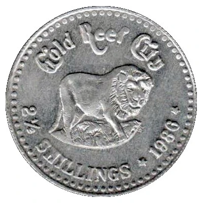 Token - 2½ Shillings - Gold Reef City back