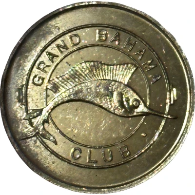 Token - 3½ Shillings - Grand Bahama Club Freeport ND front