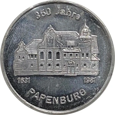 Token - 350 Years of Papenburg Papenburg, Lower Saxony front