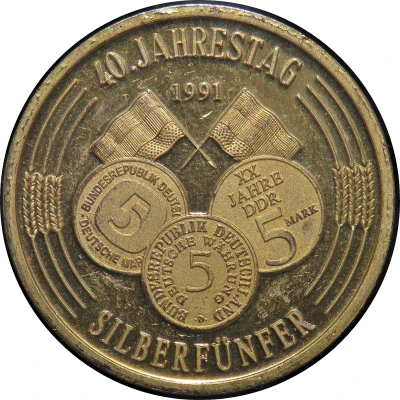 Token - 40 Years of 5 Silver Mark back