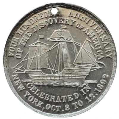Token - 400th Anniversary of the Discovery of America back