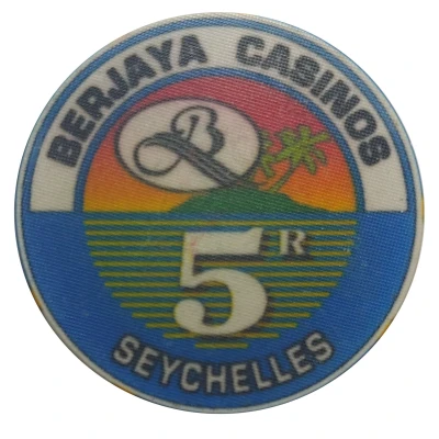 Token - 5 Rupee (Berjaya Beau Vallon Bay Resort and Casino) ND back