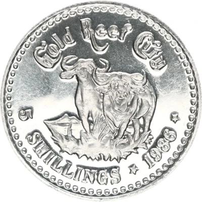 Token - 5 Shillings - Gold Reef City back