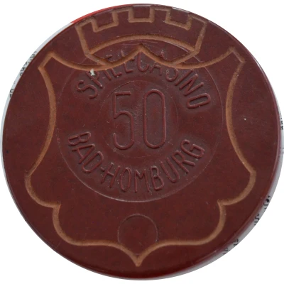 Token - 50 - Bad-Homburg Casino ND front