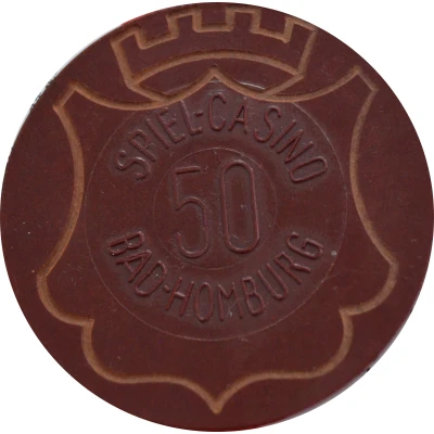 Token - 50 - Bad-Homburg Casino ND back