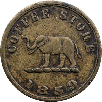 Token - A and B Scott and Co. Colombo back