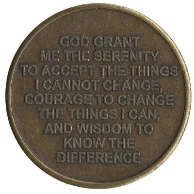 Token - AA Sobriety (16th Anniversary) ND back