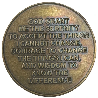 Token - AA Sobriety (5th Anniversary) ND back