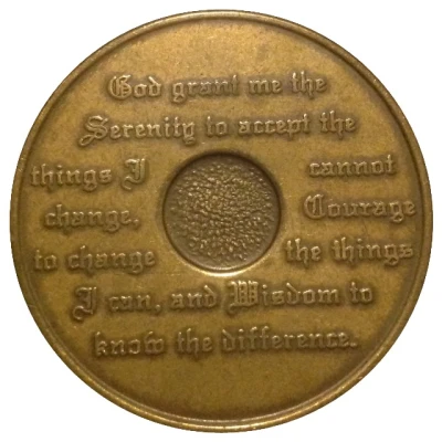 Token - AA Sobriety (6 Year Anniversary) ND back
