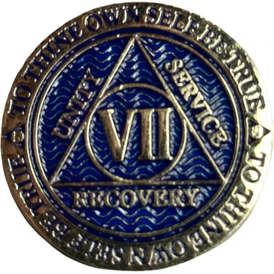 Token - AA Sobriety (7 Year Anniversary) ND front