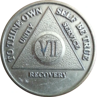 Token - AA Sobriety (7 Year Anniversary) ND front