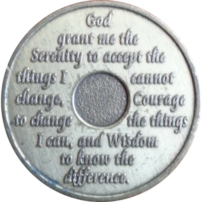Token - AA Sobriety (7 Year Anniversary) ND back