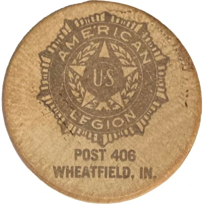 Token - American Legion Post 406 (Wheatfield, Indiana) ND front