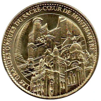 Token - Arthus Bertrand - Cathédrales et sanctuaires de France Les Orgues du Sacré-Coeur de Montmartre front