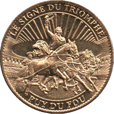 Token - Arthus Bertrand - Tresors de France Puy du Fou - Le signe du triomphe front