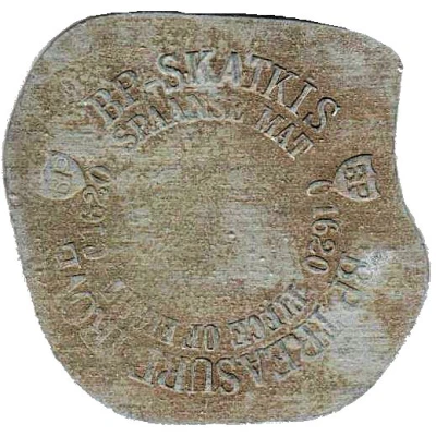 Token - BP Skatkis Treasure Trove (Piece of eight c. 1620) ND back