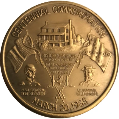 Token - Battle of Averasboro North Carolina; Centennial front