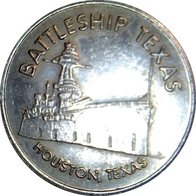 Token - Battleship Texas (Houston, Texas) ND front