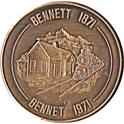 Token - Bennet, Nebraska Centnnial back