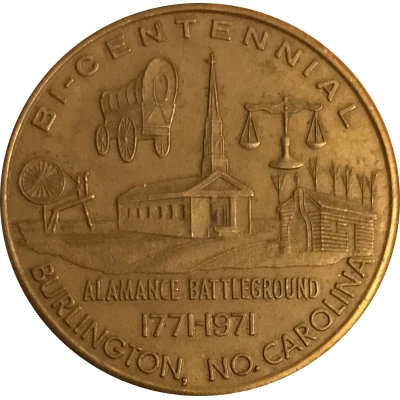 Token - Bicentennial Battle of Alamance Burlington, North Carolina front